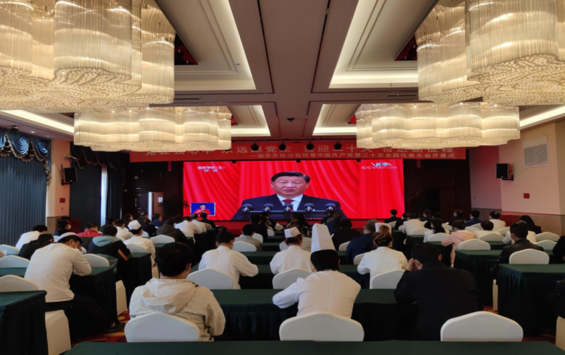 临空开投公司寓目中国共产党第二十次天下代表大会开幕式