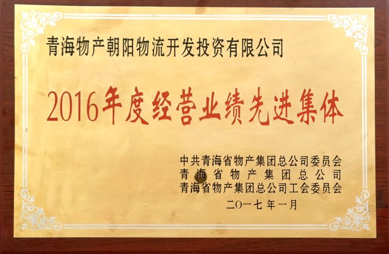 2016年度谋划业绩先进整体