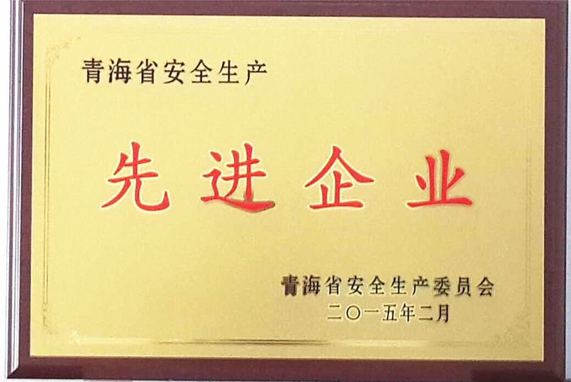 青海省清静生产先进单位