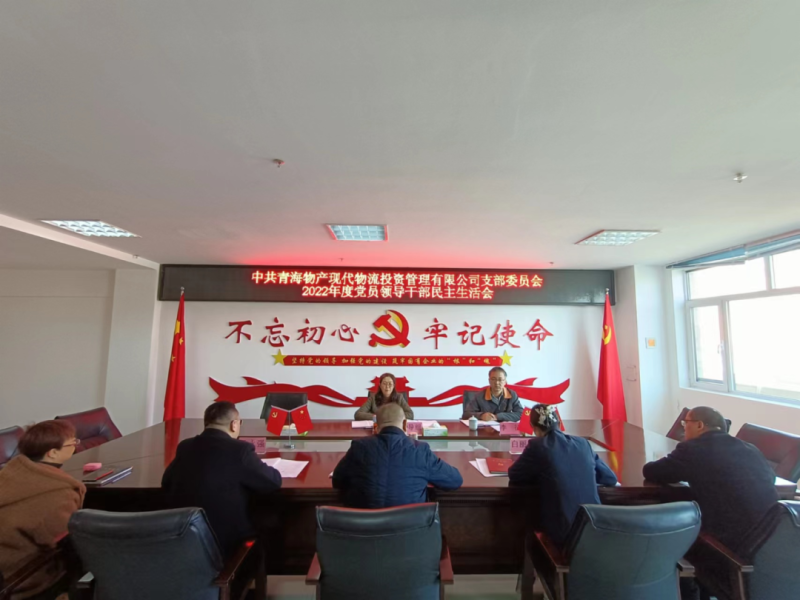 中共青海8040WWW威尼斯现代物流投资治理有限公司支部委员会召开2022年度党员向导干部民主生涯会