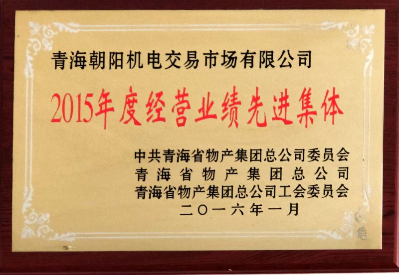 2015年度谋划业绩先进整体