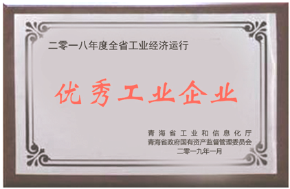 2018年度全省工业经济运行优异工业企业