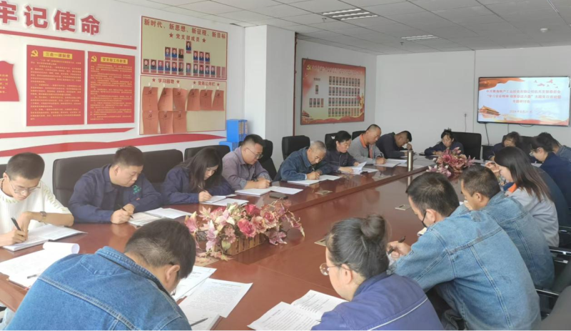 工投公司下层党支部开展学习党的二十届三中全会主题党日运动