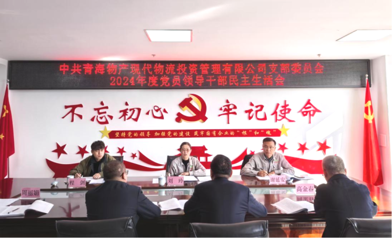 现代物流公司党支部召开2024年度党员向导干部民主生涯会